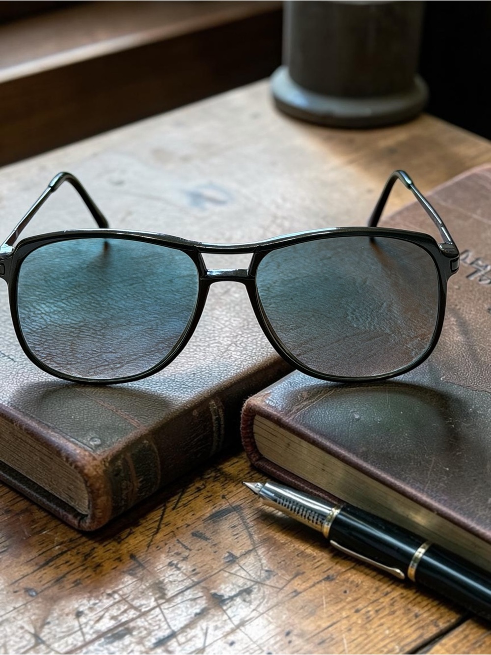 Vintage Elan78 Japan Titanium Eyeglass Frames 58-16 Black Minimalist